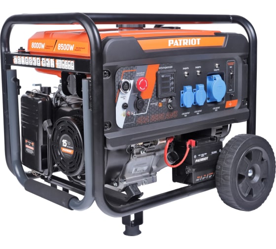 Бензогенератор 8000 Вт PATRIOT 8500AWS