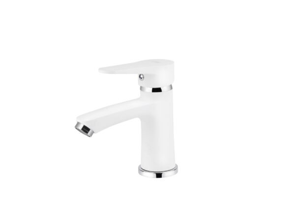 Смеситель VIKO для раковины с гайкой Ø35, белый