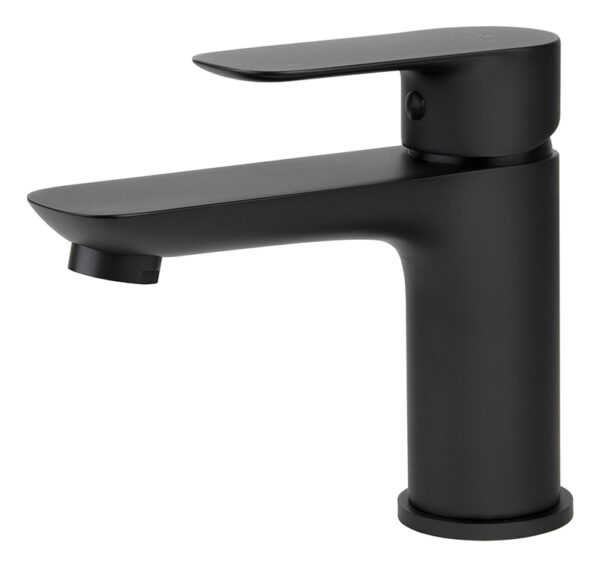 Смеситель KAISER Cezar для раковины с гайкой Ø35 черный матовый