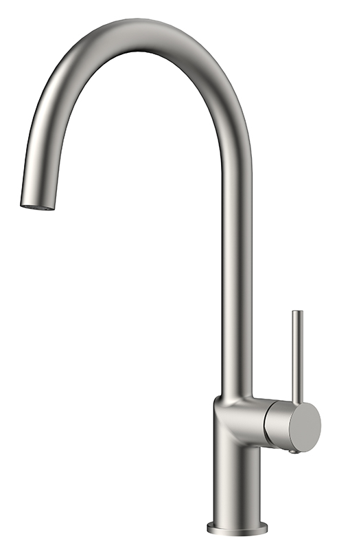 Смеситель KAISER Vita для кухни Ø25, гайка /Латунь/Серебро