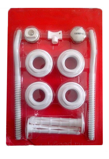 Комплект для монтажа радиаторов 3/4" с 2-мя кронштейнами (11 предметов)