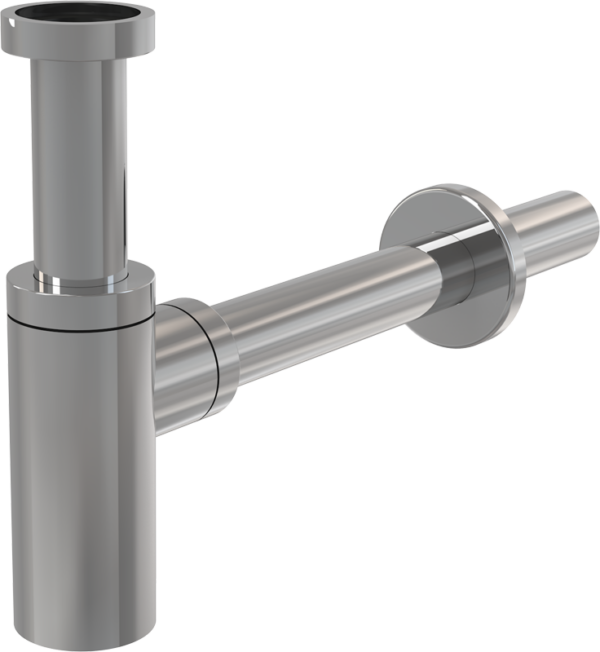 Сифон для умывальника Ø32 DESIGN метал. AlcaPlast