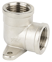 Уголок с креплением 1/2" г/г (ник/латунь) WaterMark (10шт)