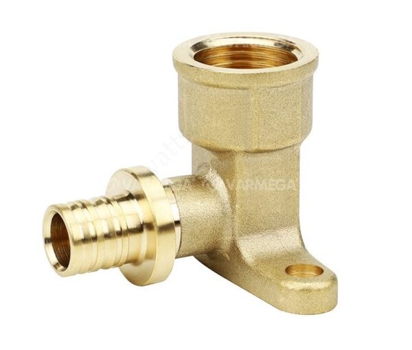 Угол аксиальный с креплением 16*1/2 ВР "Varmega" (5) Латунь