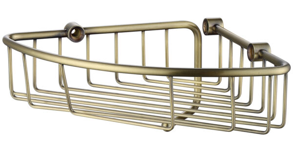 Полка настенная угловая KAISER 214*214*60 (103) бронза/латунь