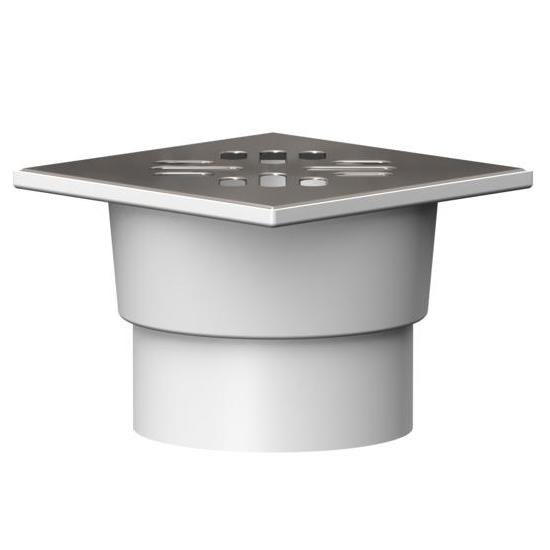 Трап вертикальный выпуск 110мм 150*150 нерж.сталь "сухой затвор"