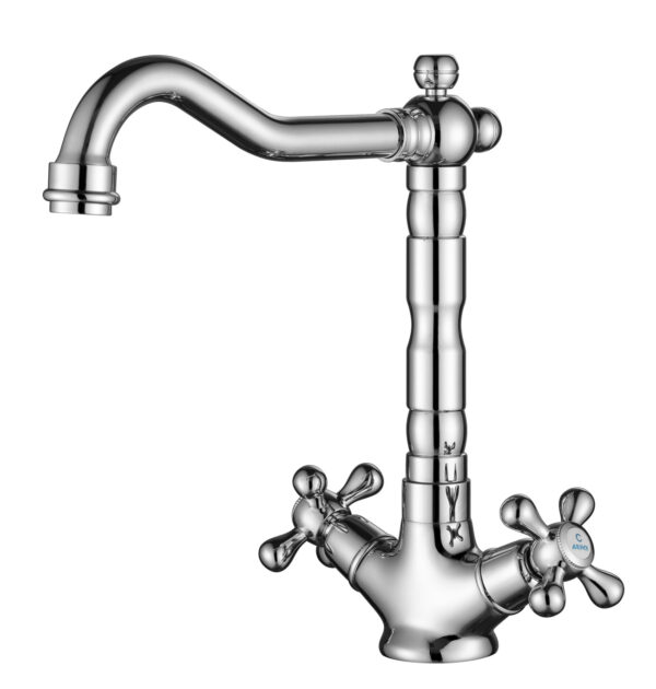 Смеситель KAISER Carlson Style кухня крест керамика