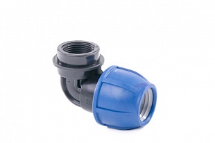 Отвод компрессионный с внутренней резьбой 40x1" ПНД (55)