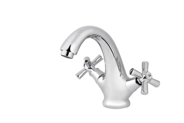 Смеситель VIKO для раковины крест керамика (монолитный)