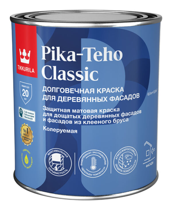 Краска для домов Tikkurila PIKA-TEHO CLASSIC A 0,9л
