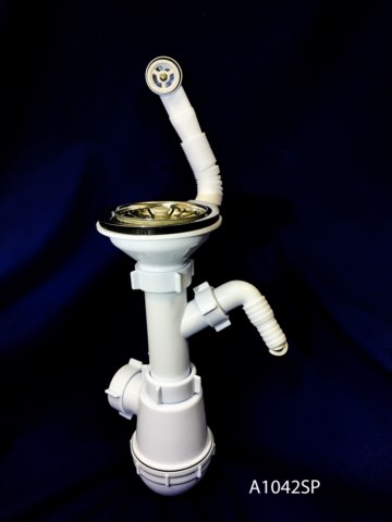 Сифон Ани Грот 3-1/2" х 40 с носиком, с круг. переливом д/мойки