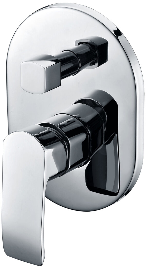 Смеситель KAISER Aurora скрытый монтаж с переключателем на душ Ø35/хром