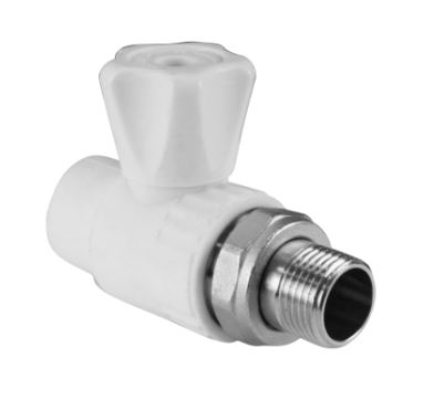 Вентиль полипропиленовый для радиатора регулировочный прямой 25х3/4" Valfex