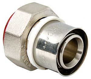 Муфта (пресс) VALTEC 16х1/2" вн. с накидной гайкой
