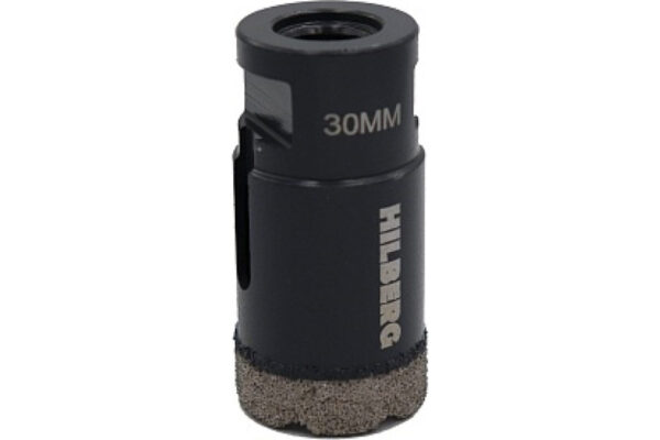 Коронка 30 мм под УШМ керамогранит гранит Super Hard Hilberg