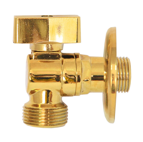 Кран KAISER 1/2"х3/4" угловой золото