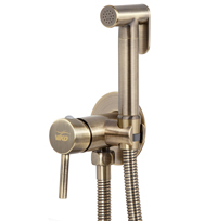 Смеситель VIKO встроенный под биде Ø25 с гигиеническим душем, бронза (латунь)