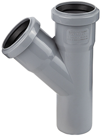 Тройник 50 х 50 х 45 ПП WaterMark /60 шт/