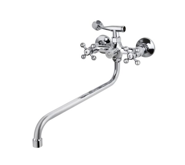 Смеситель VIKO ванна крест кер. переключатель излив 35см