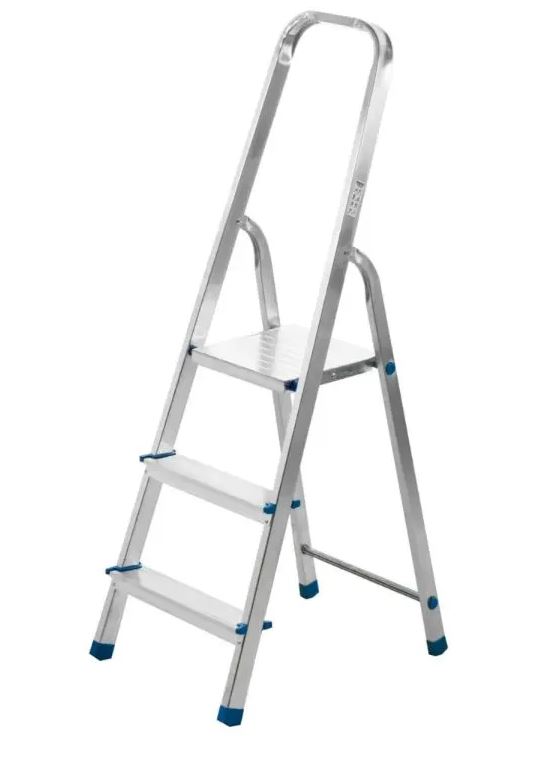 Стремянка LadderBel 3 ступени, алюминиевая