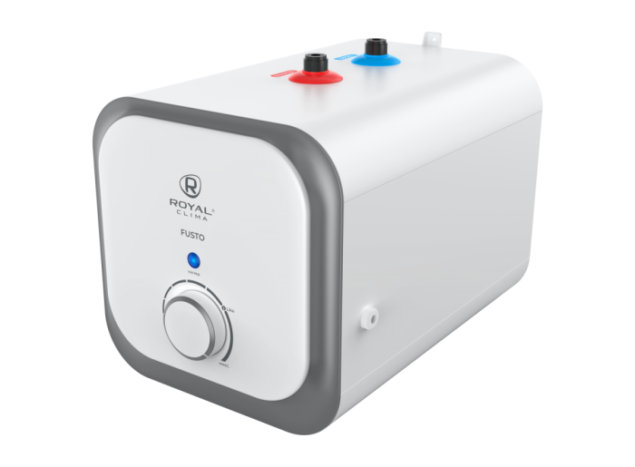 Водонагреватель накопительный 7л под мойкой квадратный, мех.управ (эмаль) FUSTO