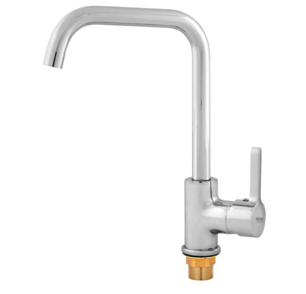 Смеситель для кухни Однорыч. высокий излив, карт.35 (латунь) RUSANT РС-К 5633-04