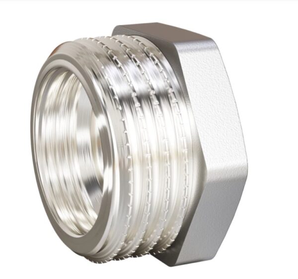 Футорка 1/2" НР x 1/4" ВР () никель LD Pride