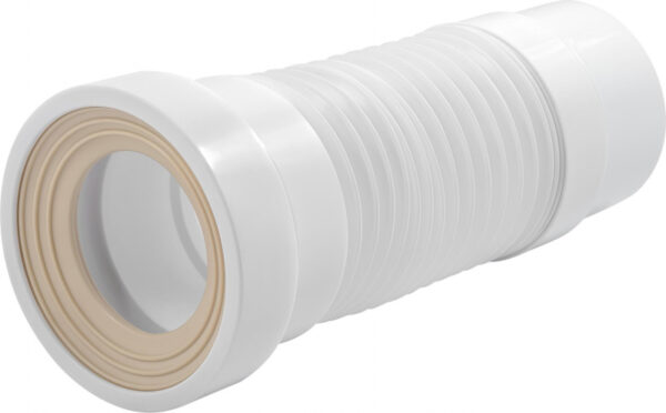 Слив для унитаза гофрированный с гладким выпуском 110мм, 290-330 ммT712 Aquant