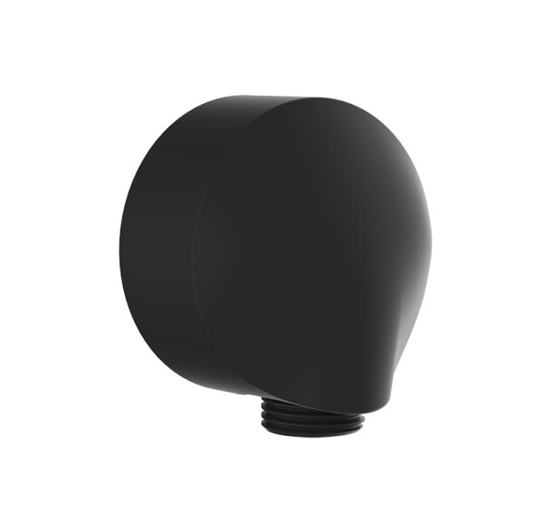 Настенное подключение шланга KAISER 60х40мм /Латунь/Чёрный матовый