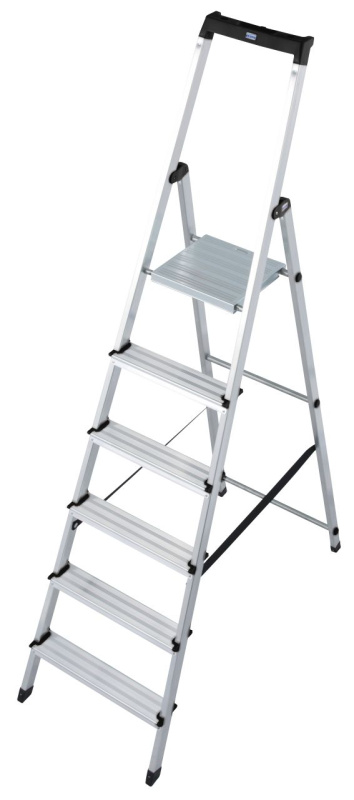 Стремянка KRAUSE SOLIDY 6 ступеней алюминиевая