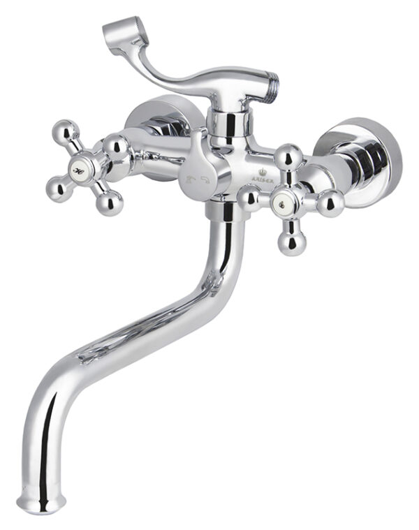 Смеситель KAISER Carlson Lux ванна крест керамика (картридж/переключатель)