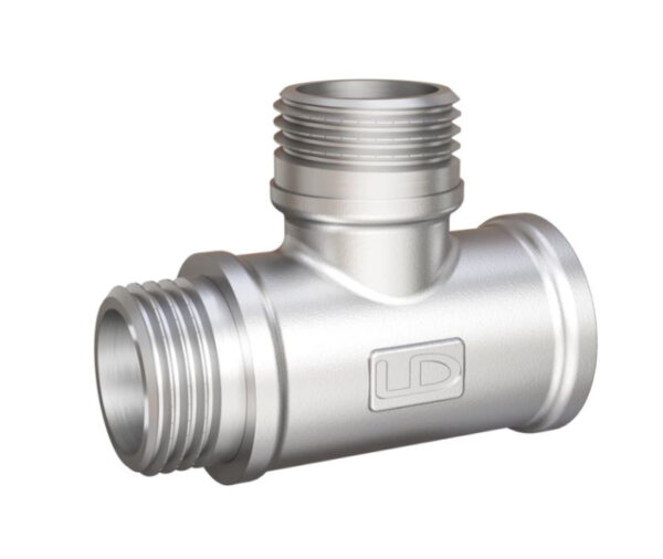 Тройник 1/2''ВР x 1/2"НР x 1/2"НР (36) никель "LD Pride"