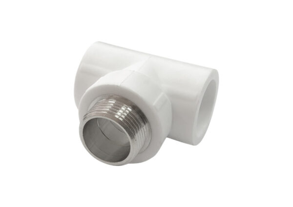 Тройник полипропиленовый комбинированный НР 25*1/2"*25 Valfex