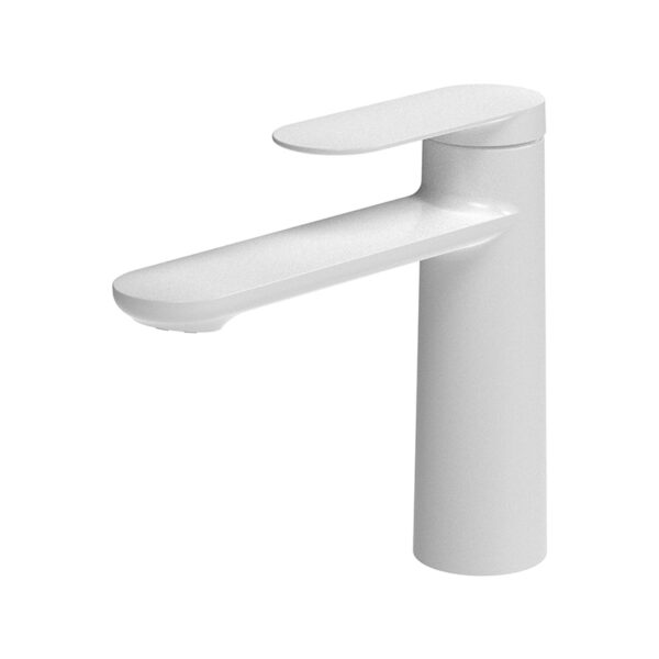 Смеситель KAISER Arena для раковины, Ø25, латунь /Белый матовый