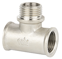 Тройник перех. 3/4" х 1/2" х 3/4" г/ш/г (ник/латунь) WaterMark