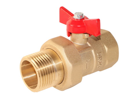 Кран шаровой ПРАКТИК 1" в/н баб. (американка) 132 "ГАЛЛОП" (20)