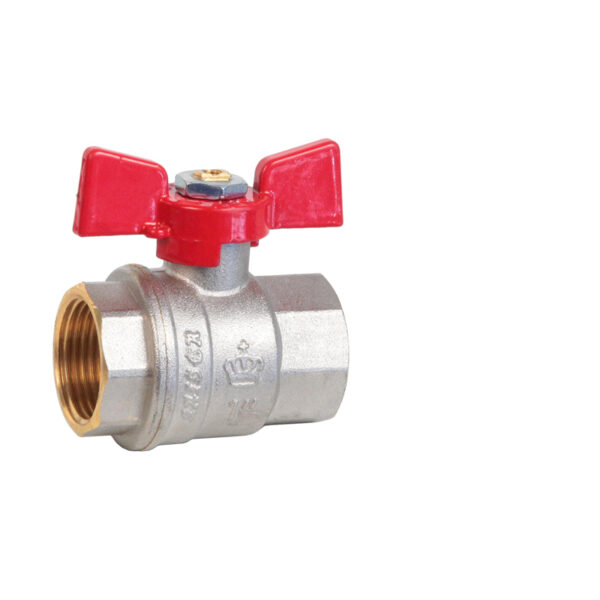 Кран KAISER 1" г/г бабочка усил.