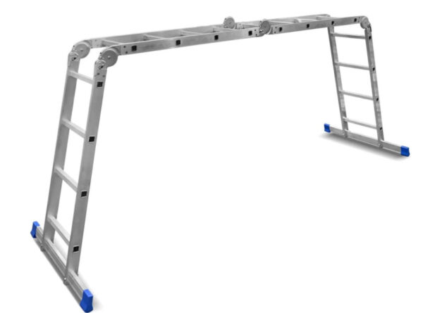 Лестница LadderBel 4х4 ступ алюм. многофункц PROF (2,23/4,6м)