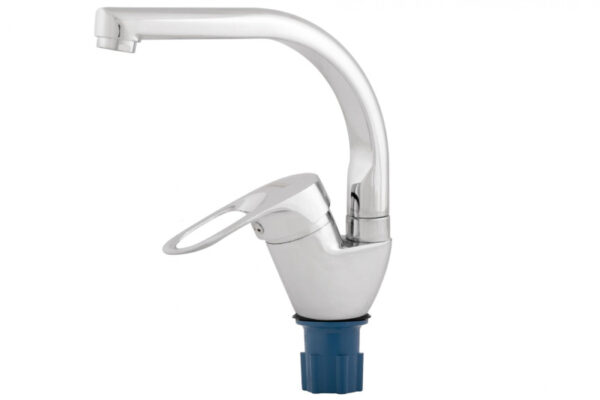 Смеситель для кухни Однорыч. высокий излив, карт.40 (латунь) RUSANT PC-К 464-06