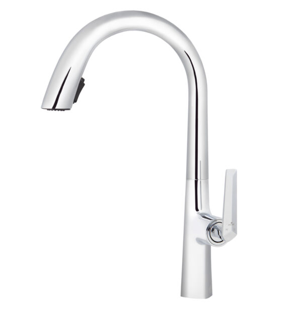 Смеситель KAISER Strike кухня Ø35 с выдвижным изливом, хром