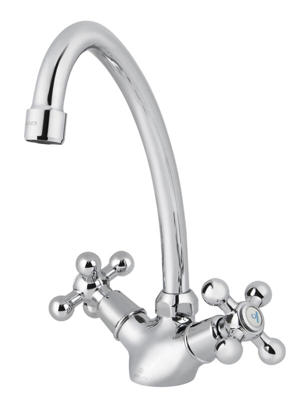 Смеситель KAISER Carlson Lux кухня крест керамика