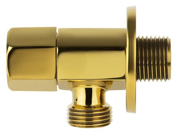 Кран KAISER угловой 1/2х1/2 Gold (стар. арт. 256-G)