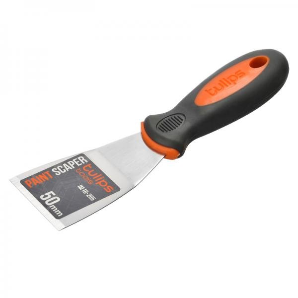 Шпатель-скребок 50 мм жесткое лезвие нерж 1