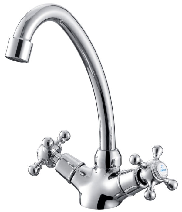 Смеситель KAISER Carlson Style кухня крест/жест.подв.