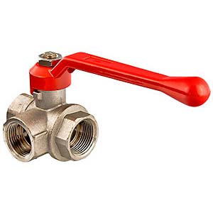 Кран шар. VALTEC 1" трехходовой тип *Т*