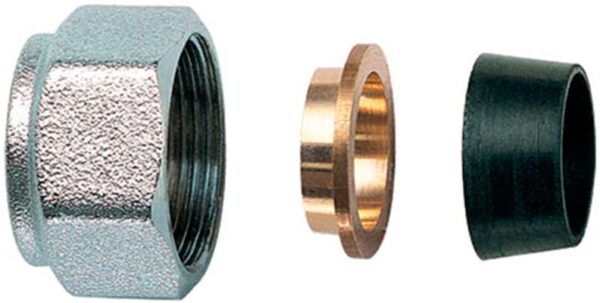 FAR Концовка для медных труб 15мм, с накидной гайкой М24х19