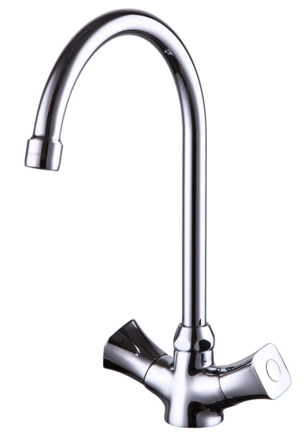 Смеситель KAISER Topaz кухня круг 2-х вентильный "U"- излив