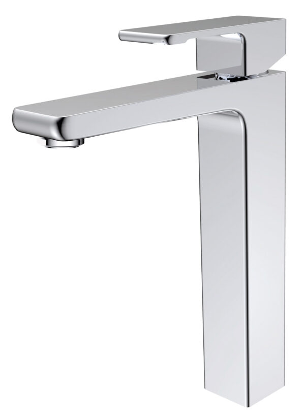 Смеситель KAISER Elite для раковины высокий с гайкой Ø35 хром