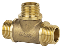 Тройник 1/2" ННН (латунь) Kaiser