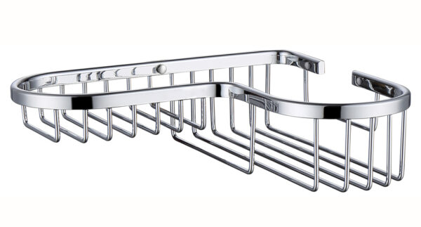 Полка настенная угловая KAISER 215*235*60 (30) хром/латунь